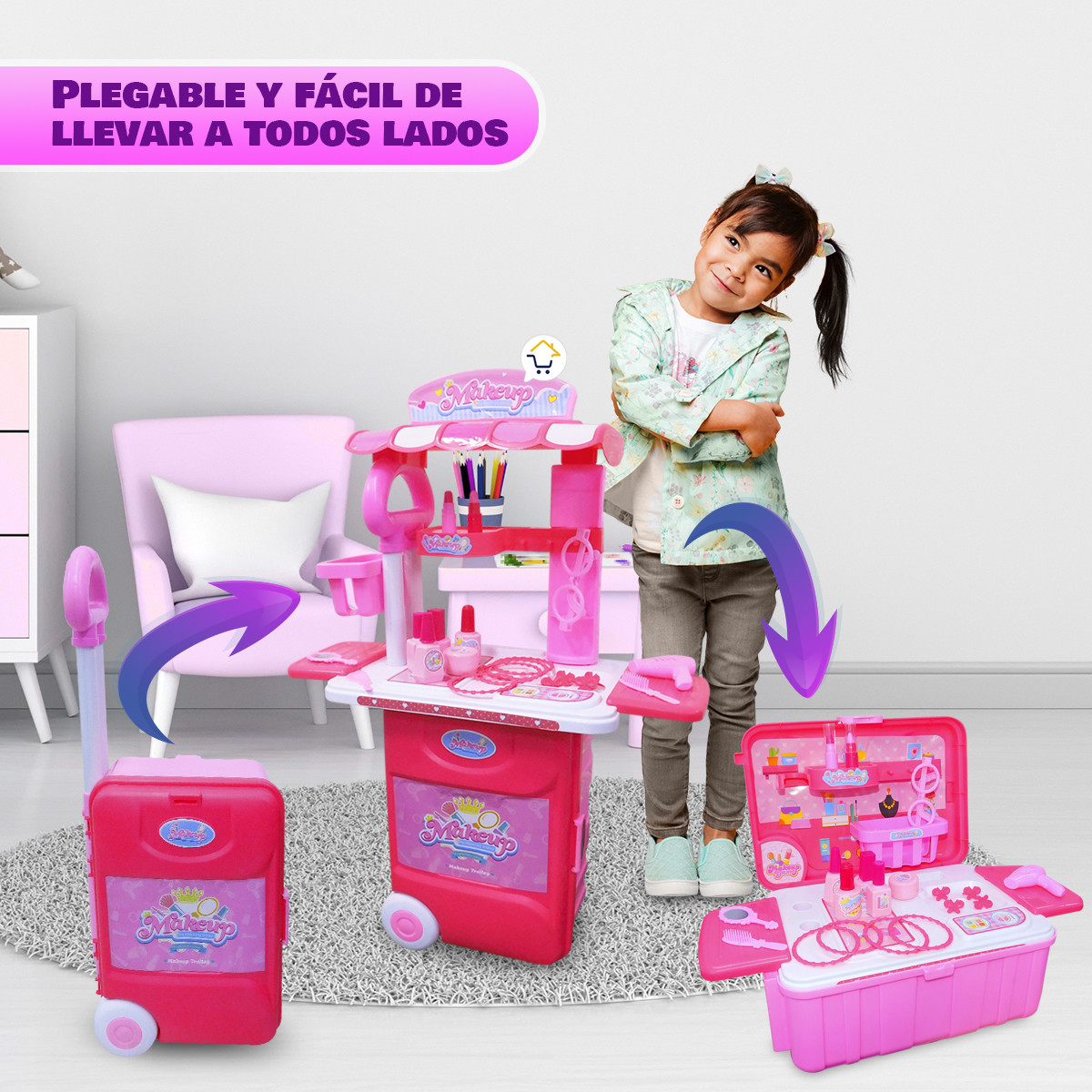 Miniatura 3 de Set Tocador Didactico Maquillaje 524K1